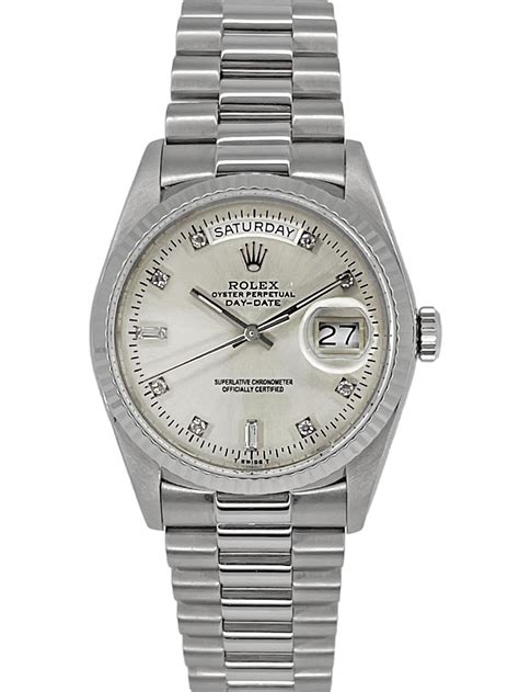 Rolex Day-Date silver dial